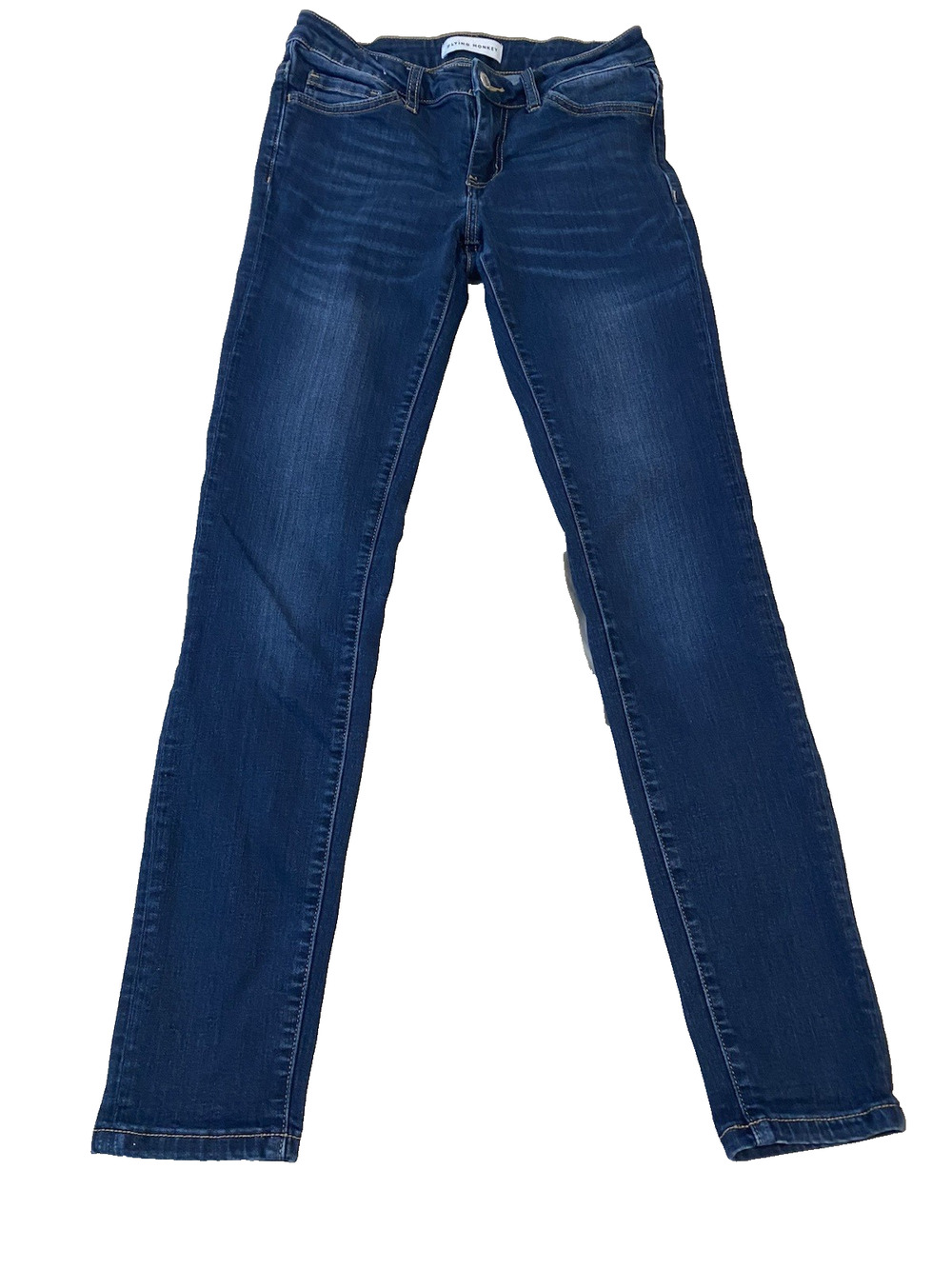 Flying Monkey Womens Skinny Jeans Size 26 Low Rise Dark Demin Stretch Jeggings